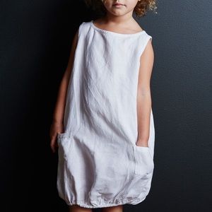 *GOAT-MILK* Girls Charcoal Bubble Dress